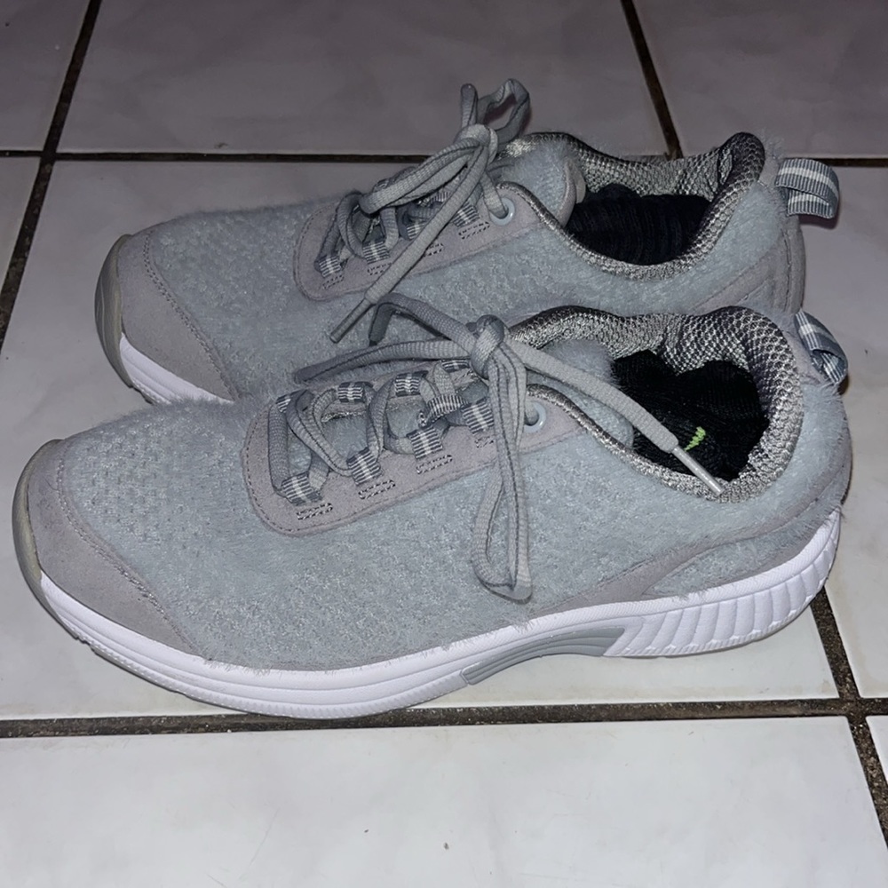 Orthofeet Womens 989 Coral Wool Grey Comfort Athletic Sneakers Size 7.5 - Picture 6 of 14